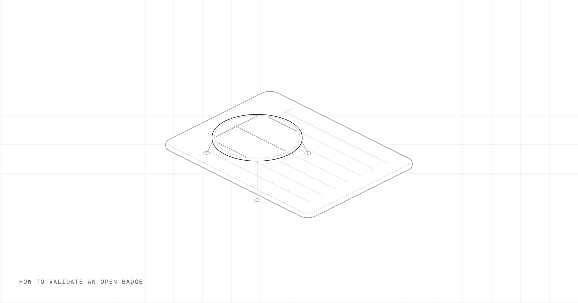 A stand loupe passing over a ruled sheet, drawn in fine lines.